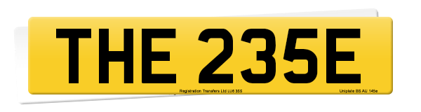 Registration number THE 235E